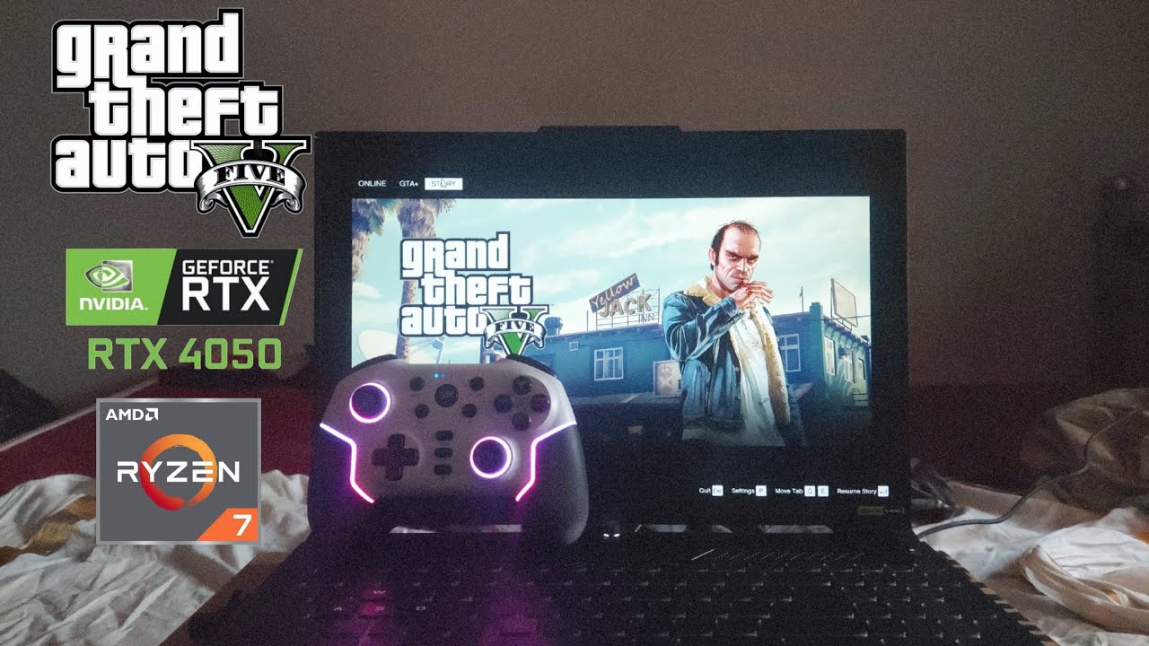 GTA 5 ENHANCED | ASUS TUF A16 | RTX 4050 6 gb | GAMEPLAY + SETTINGS| PRIME_GAMER 