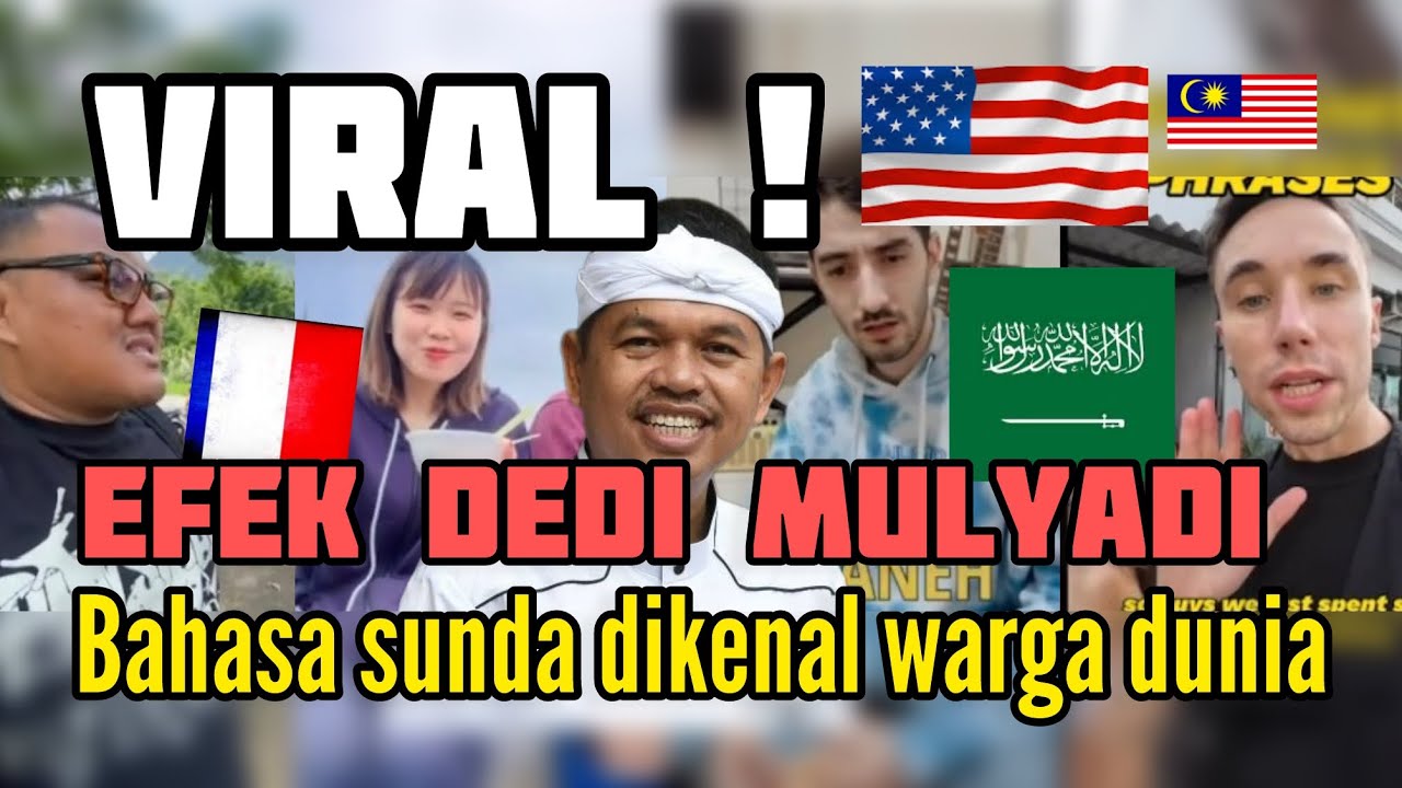 Viral ! BUAH DARI DEDI MULYADI BAHASA SUNDA TERKENAL OLEH ORANG LUAR NEGERI ;  ORANG ASING