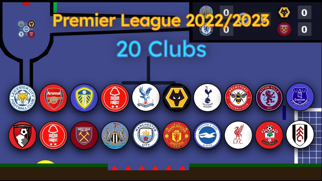 Premier League Clubs - Beat the Keeper Marble Race
