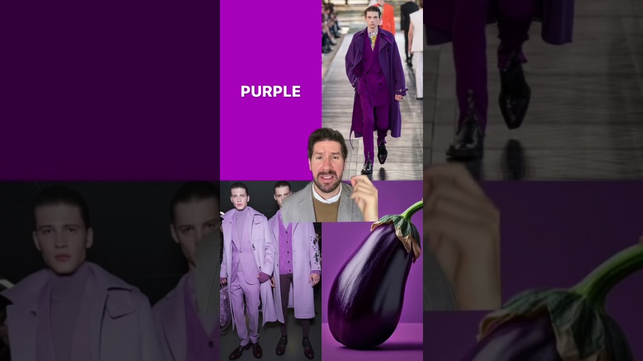 Deja de combinar MORADO DE LA MISMA MANERA Para Hombres #fashion #moda #fashionstyle #mensfashion