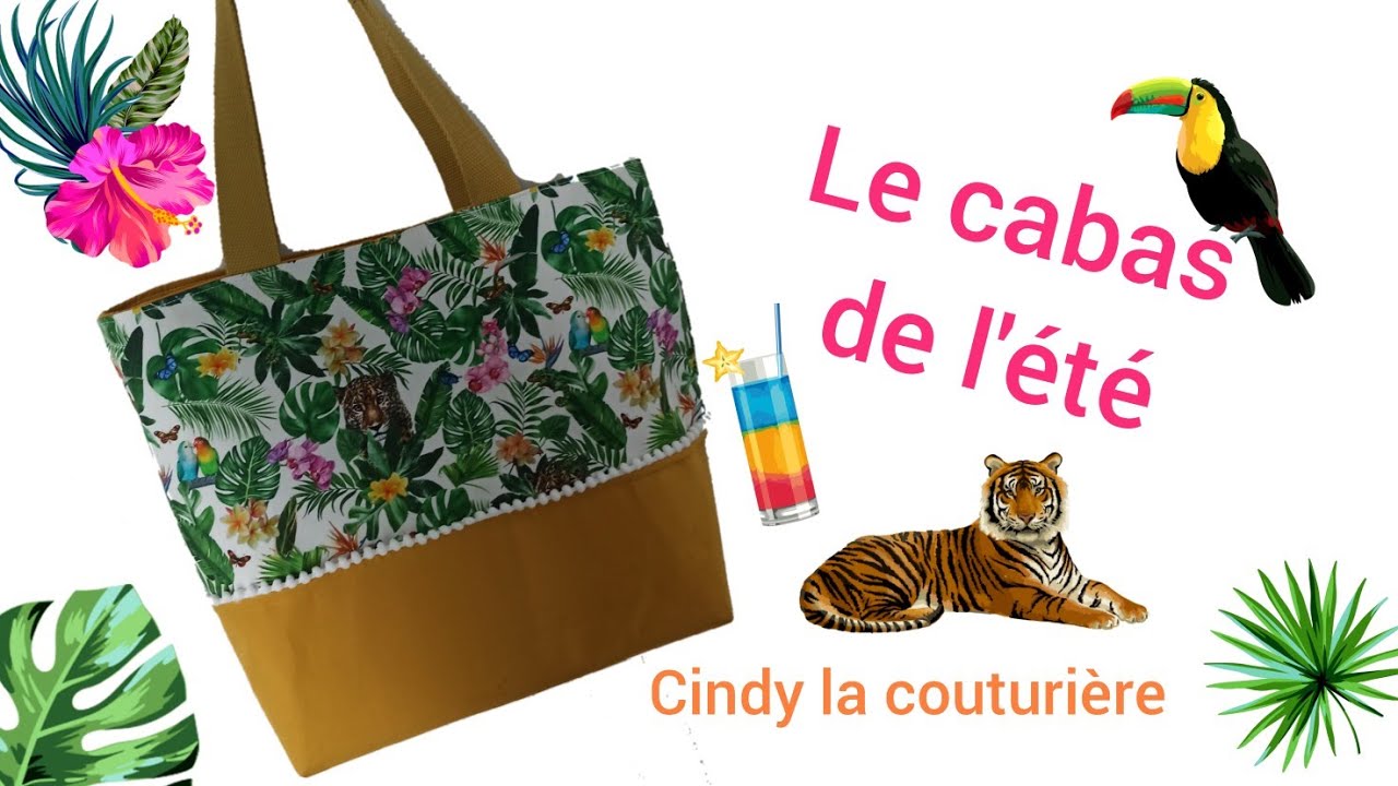 Tuto couture facile ~ Le cabas de l'été ~ Cindy la couturière ~ Couture débutant