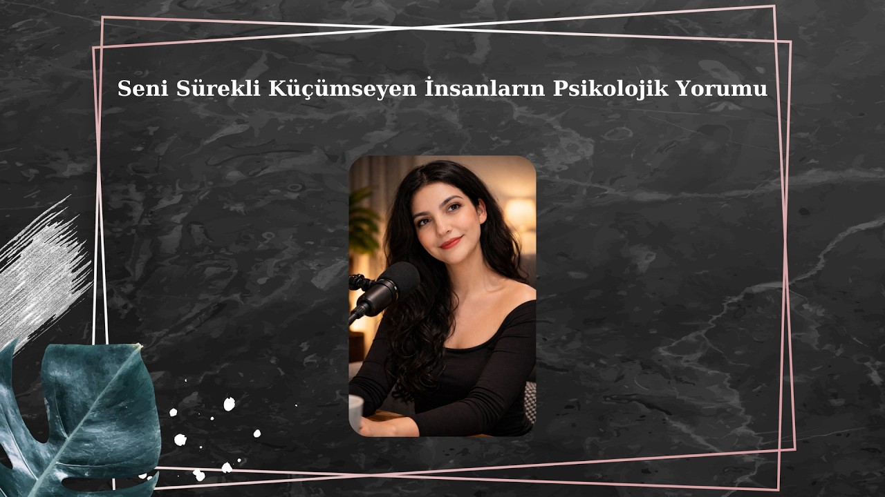 Seni Sürekli Küçümseyen İnsanların Psikolojik Yorumu - Podcast