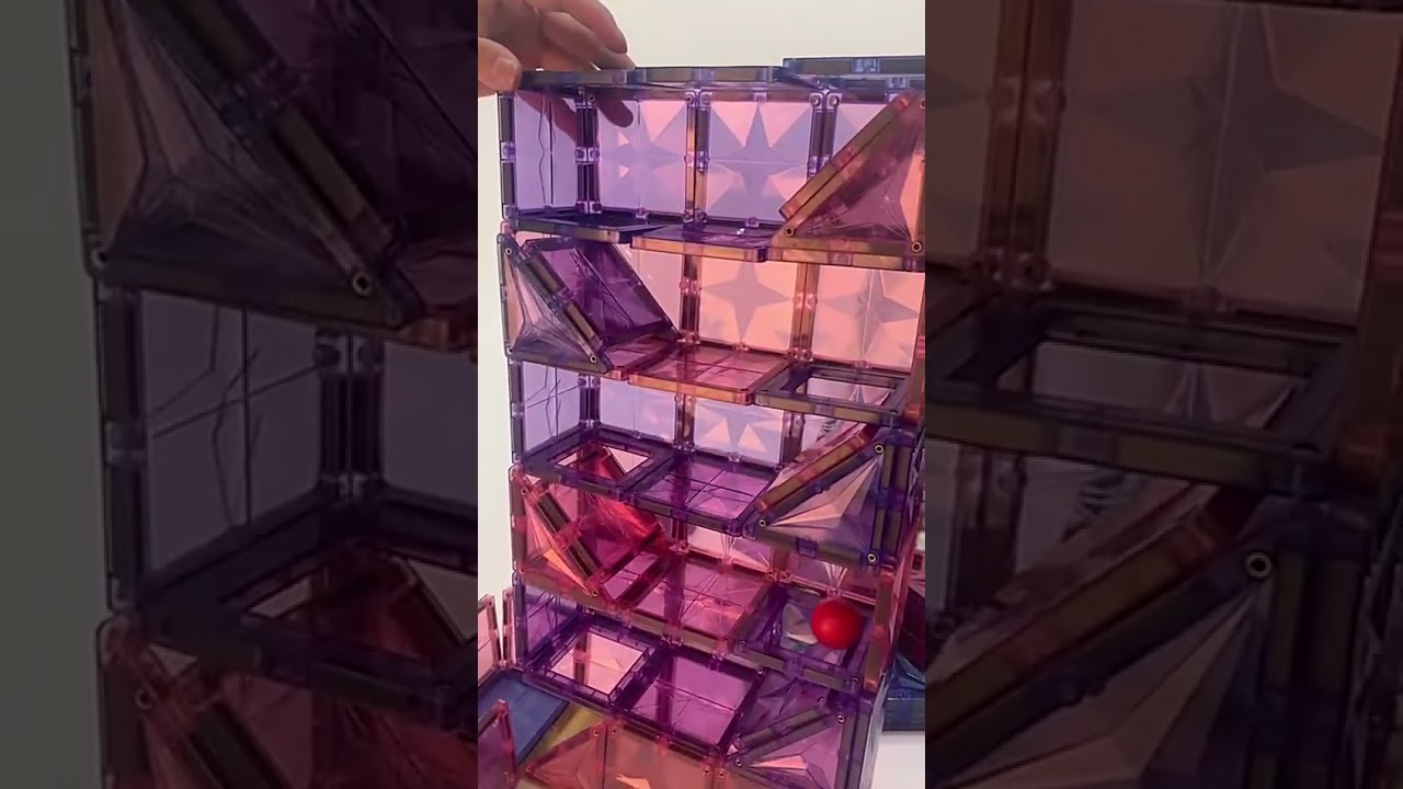 MNTL Magnetic Tiles Marble Run Tower