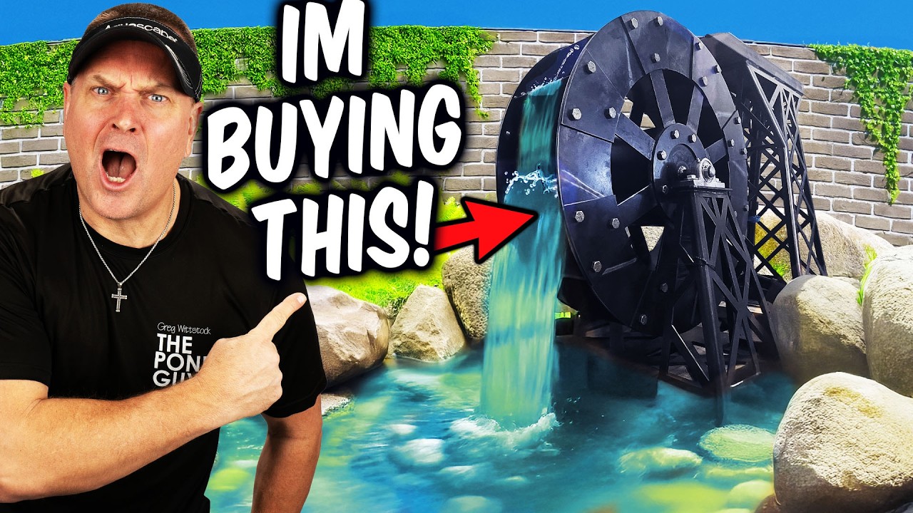 $11,000 Waterfall with One of a Kind Water Wheel
