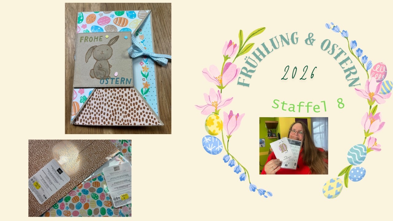 Staffel 8.4  Häschens-Doppelklappkarte mit Stampin´Up!