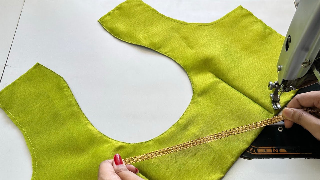 Designer Blouse Back Neck Design | Blouse Designs | Cutting And Stitching Back Neck Blouse Design