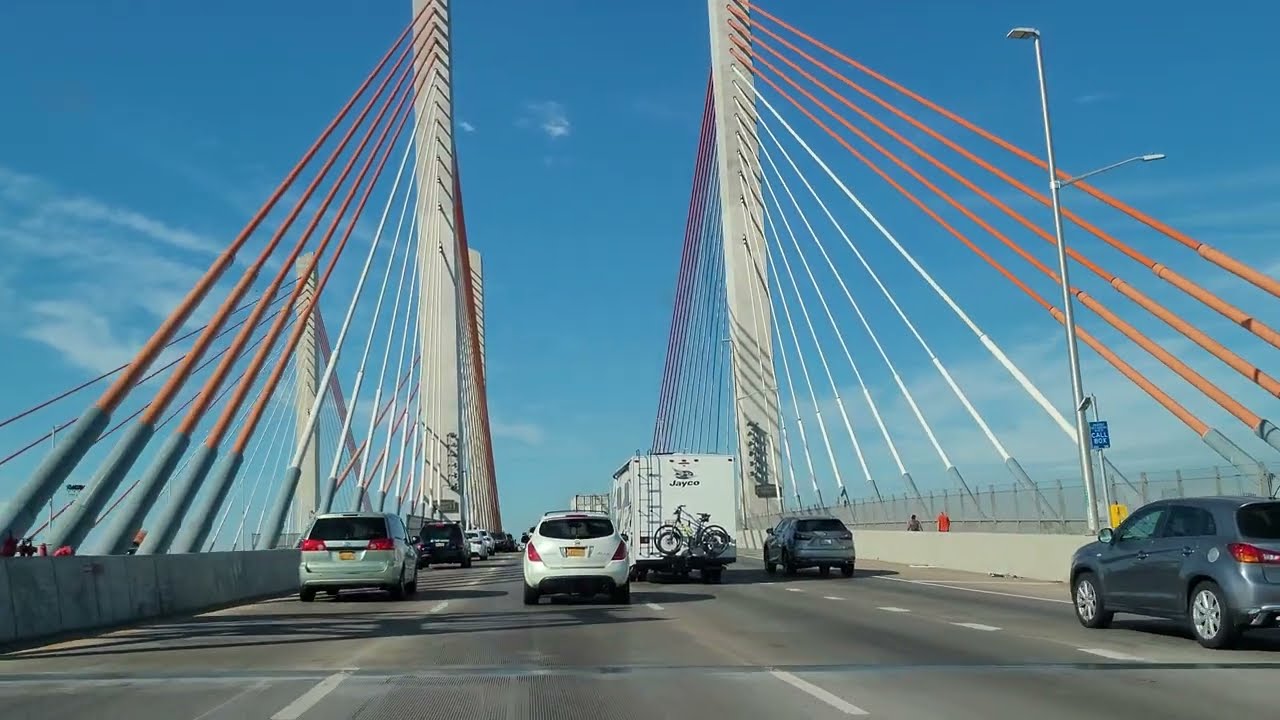 [4k ASMR] Sunny day driving ASMR. Queens NY/Manhattan/New Jersey/Williamsburg Bridge/Holland tunnel