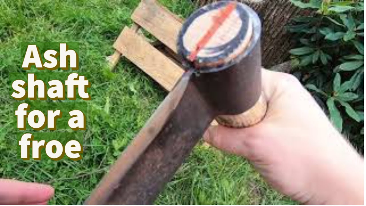 Shafting a froe (making an ash handle for a splitting axe)