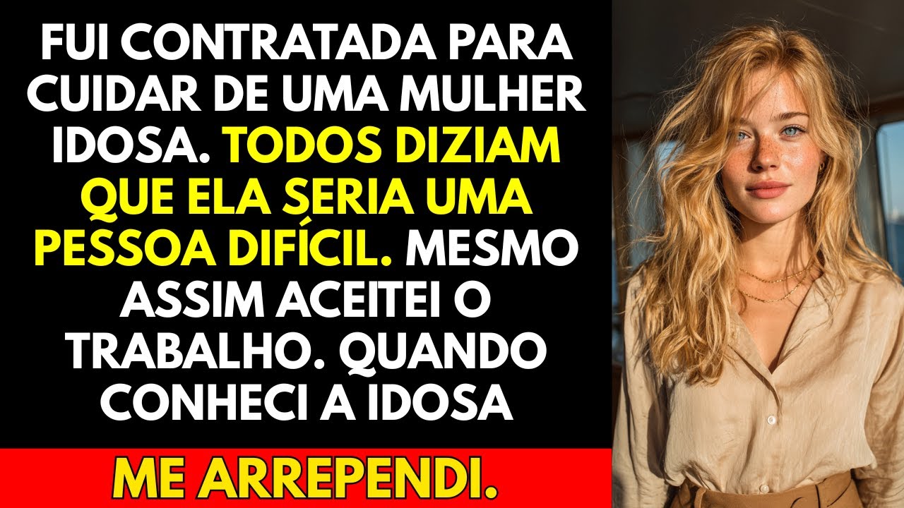 Fui contratada para cuidar de uma mulher idosa. Todos diziam que ela seria uma pessoa difícil.