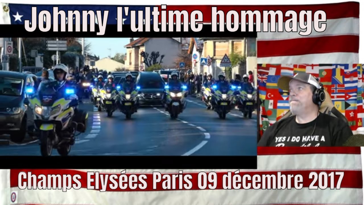 Johnny l'ultime hommage - Champs Elysées Paris 09 décembre 2017 (PAD 4K UHD CBR 100) - REACTION-REUP