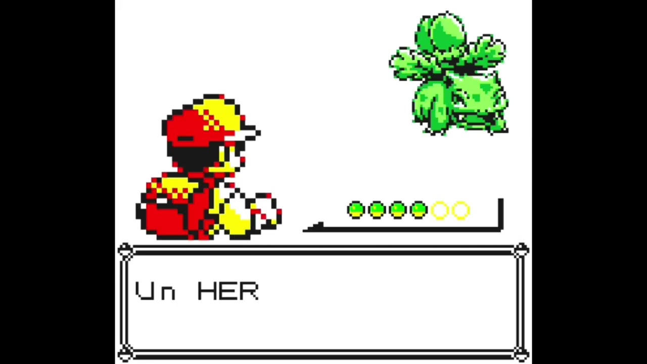 Capturé Herbizarre Pokémon Jaune