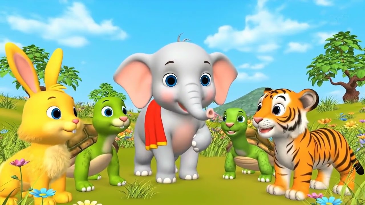 #नन्ही हाथी और जादुई आईना#3D Animated Jungle Story#nanasahebhindianimation#moral kids hindi story###