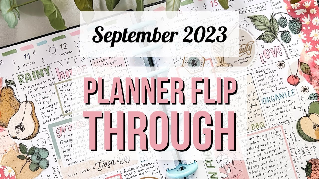 September 2023 Flip Through of my Planners - Happy Planner Catch-all & Creative Journal