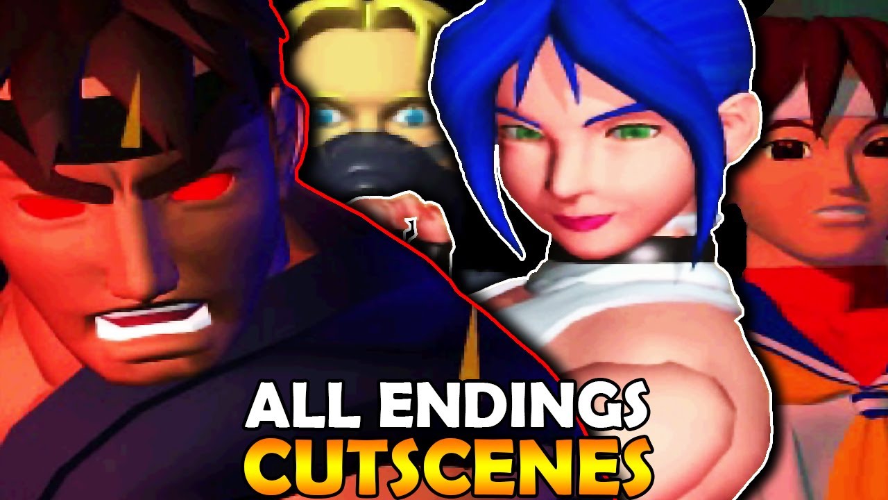 Street Fighter EX Plus Alpha Every Character Ending All Cutscenes