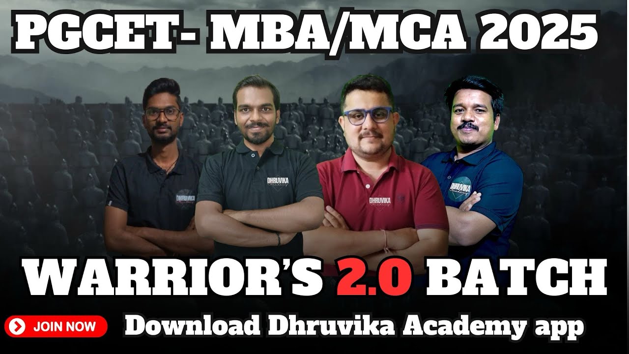 PGCET 2025 MBA/MCA | PGCET Coaching Classes