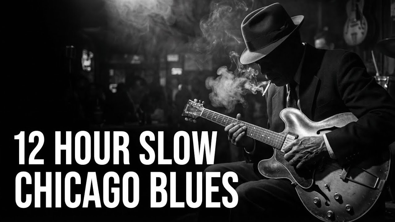 🔥 LIVE Midnight Chicago Blues by the Fireplace