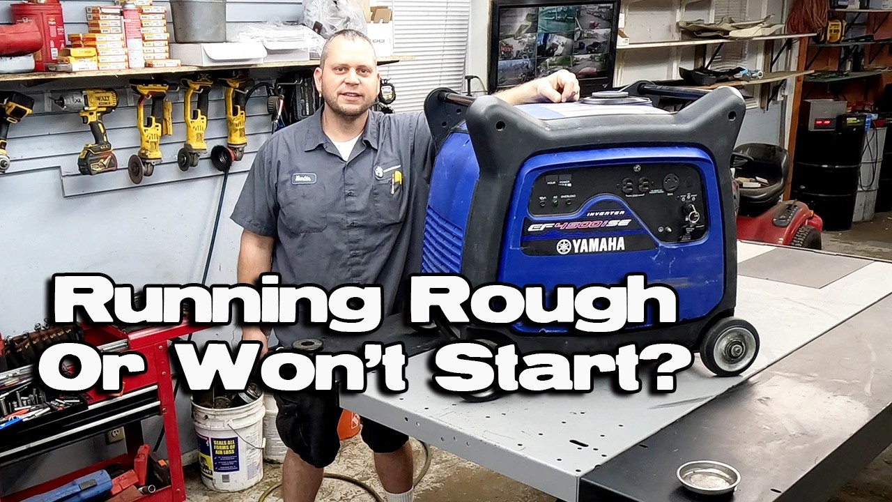 How To Easily Fix A Yamaha Generator That Runs Rough Or Won't Start EF4500ISE Electric Start