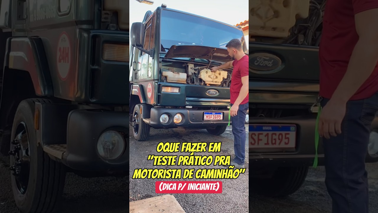 Dica pra Passar no Teste Pr&aacute;tico pra Motorista de Caminh&atilde;o #caminh&atilde;o #motorista