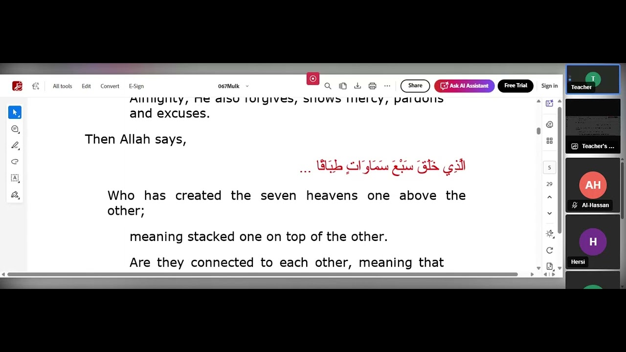 Tafsir Ibn Kathir Sourat Al Mulk Chapter 67 pg 562