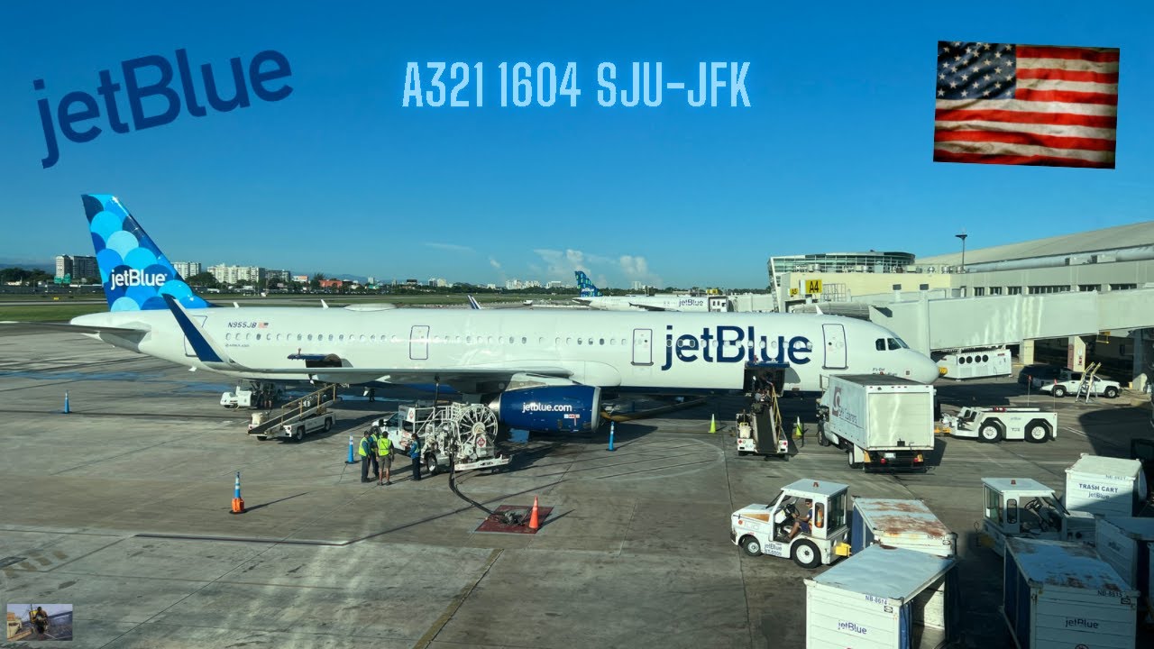 JetBlue A321 Returning Flight 1604 From San Juan Puerto Rico SJU to New York City JFK