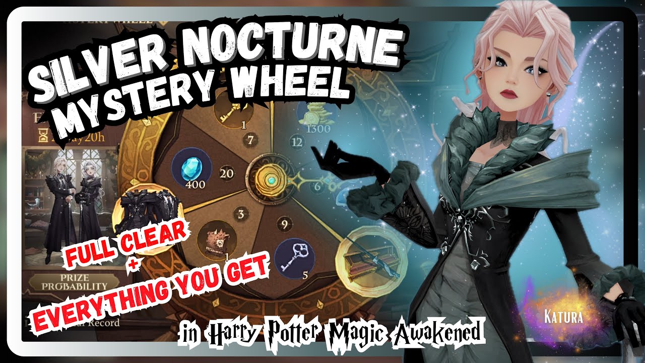 FULL CLEAR Silver Nocturne Mystery Wheel! Outfit, Emotes & Recolors Showcase | HPMA