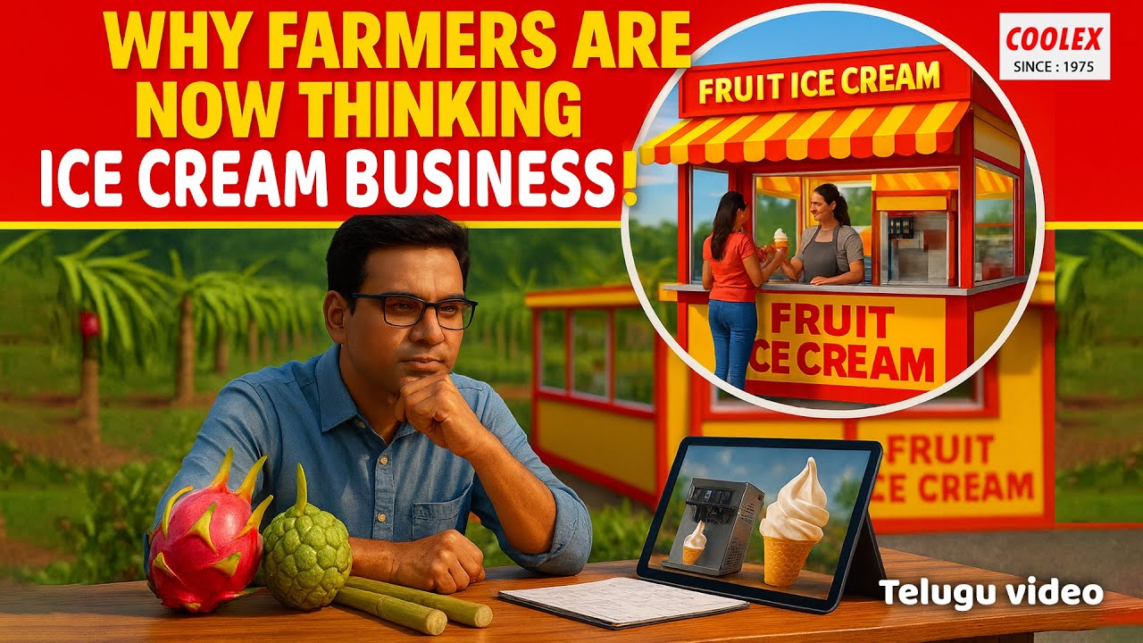 Farm to Ice Cream  Gelato, Popsicle, Softy, Sugarcane, Orange & Fruit Ice Cream Machines Profit 🚜