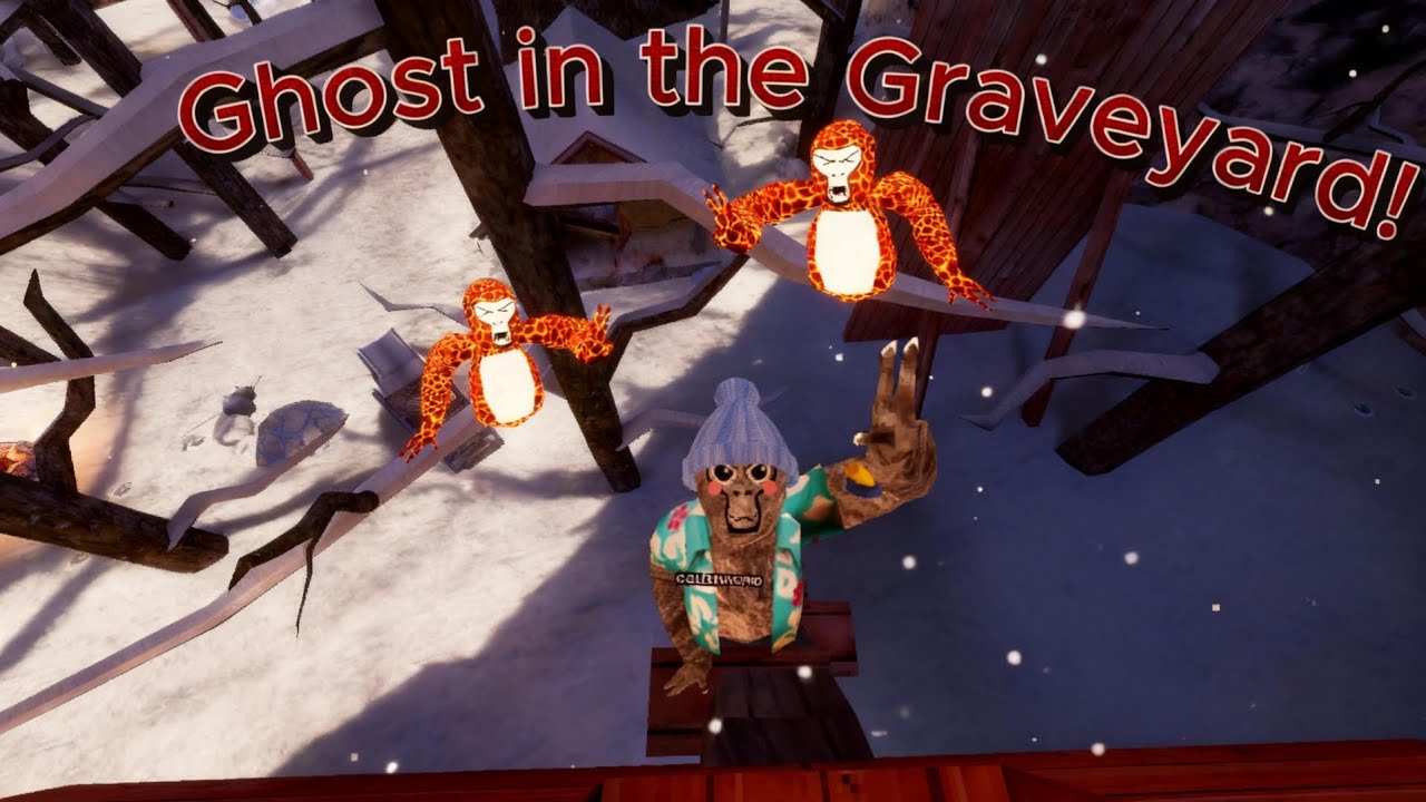 CRAZY MONKES PLAY EXTREME GAME OF GHOST IN THE GRAVEYARD!