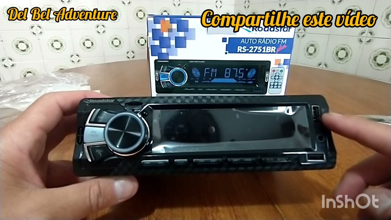 NOVIDADE Auto Rádio Roadstar modelo RS-2751BR Plus