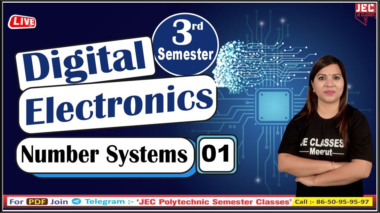 #01 UPBTE Polytechnic (Third) 3rd Semester Digital Electronics Number System Class By Monika Mam