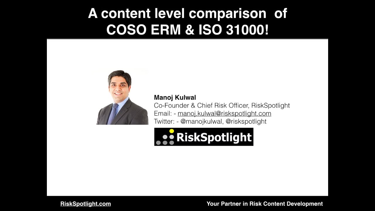 A Content Level Comparison of COSO ERM and ISO 31000