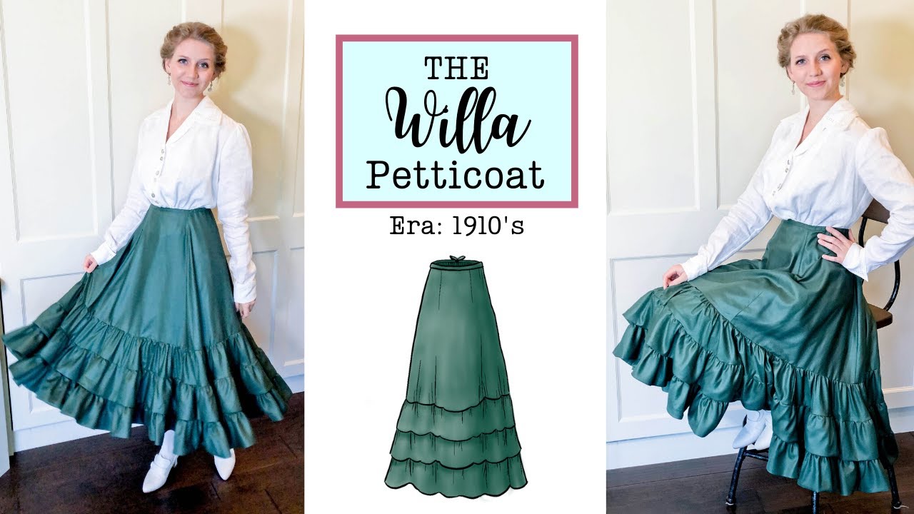 Making a 1910's Petticoat – The Willa Pattern Instructions