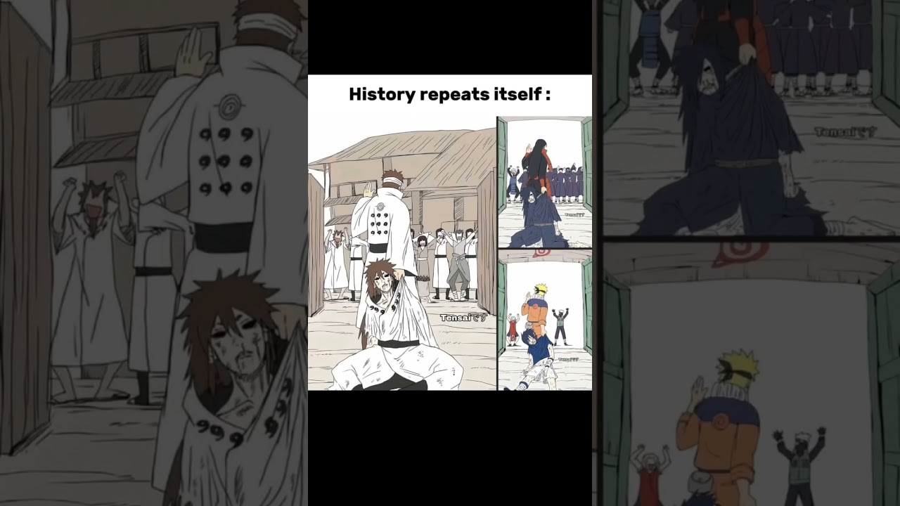 History repeats itself 🗿 #naruto #sasuke #madara #hashirama #anime #fypシ゚viral