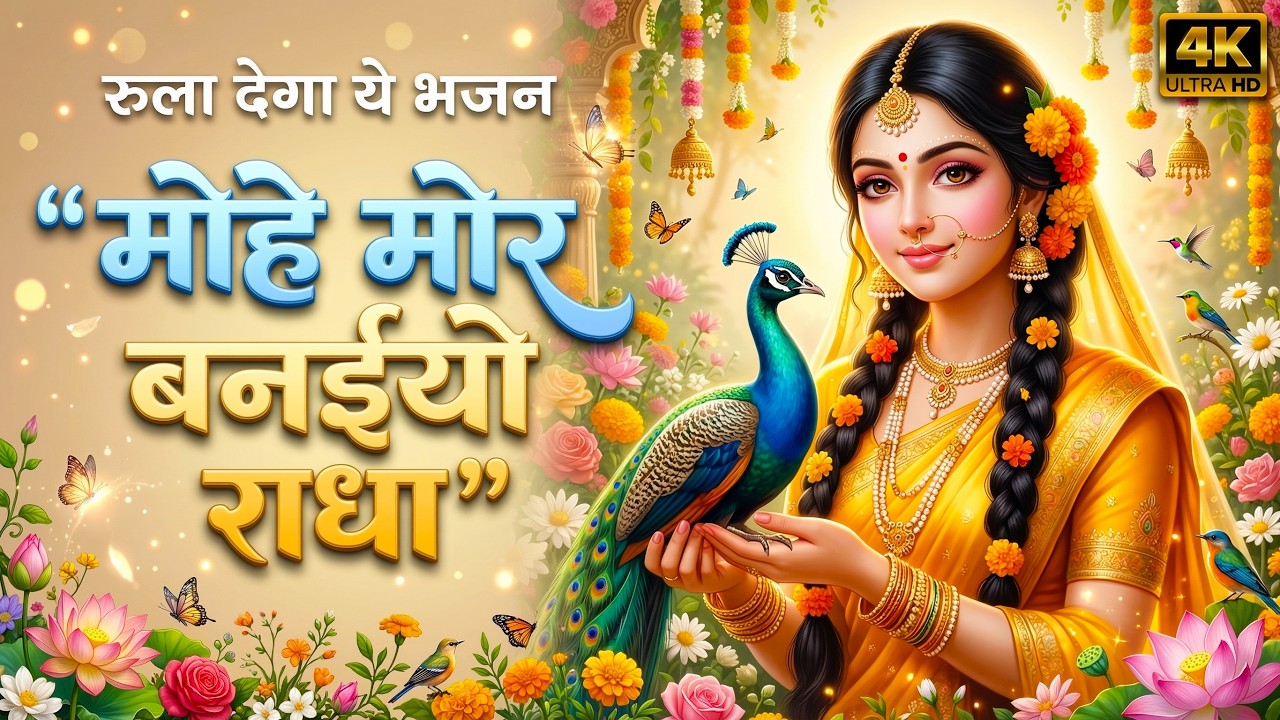 मोहे मोर बनइय्यो राधा |Mohe Mor Banaiyo Radha Apne Vrindavan Ko|Peaceful Radha Krishna Bhajan#radha