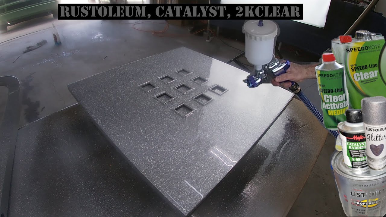 Rustoleum paint job 2k clearcoat silver metal flake and Majic catalyst. Rustoleum 3 stage paint job