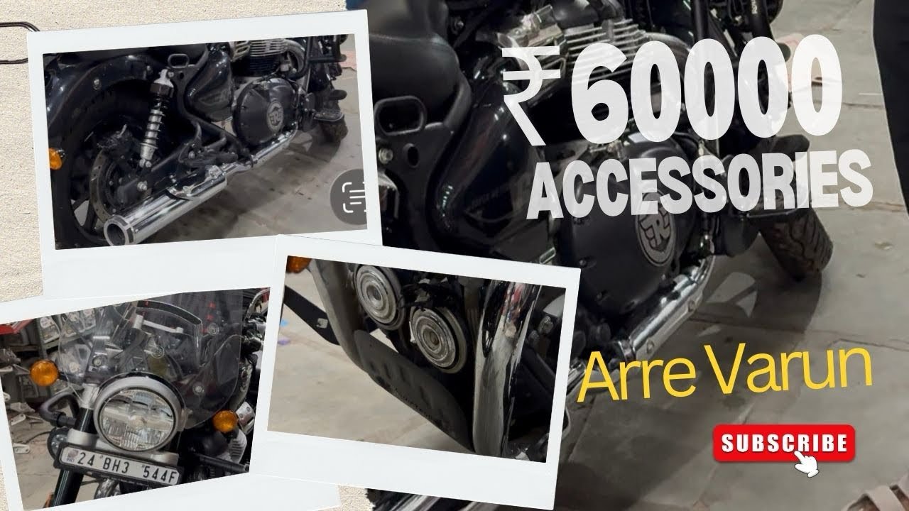 ₹60000 Spent on Super Meteor 650 Accessories | Leg Guard, Exhaust, Best Fog Lights & More