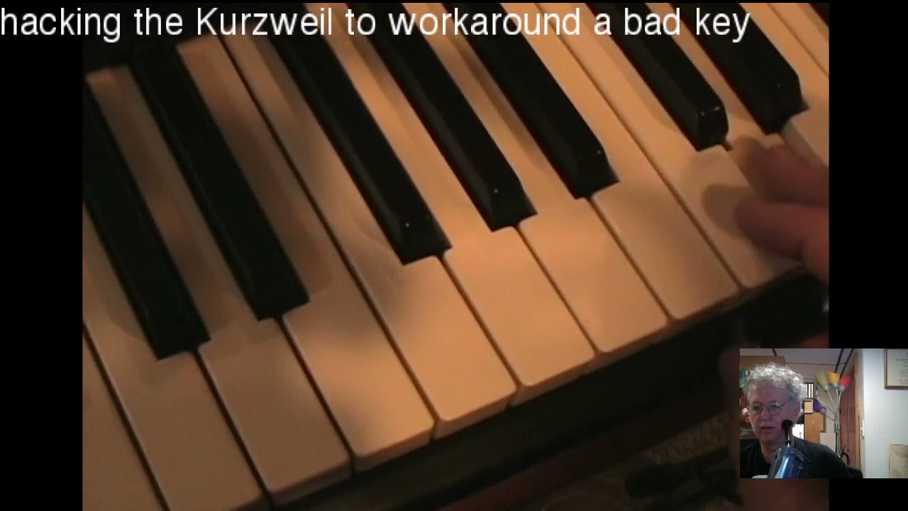 Hacking the Kurzweil keyboard to workaround a bad key