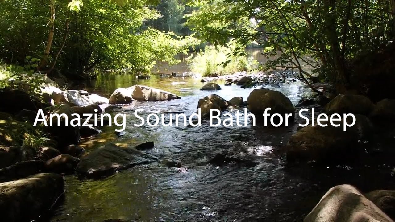 Sound Bath Dark Forest Creek Sleep Ambience