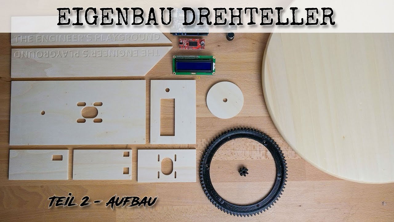 Eigenbau elektrischer Drehteller für Foto und Video / Teil 2 - mechanischer Aufbau