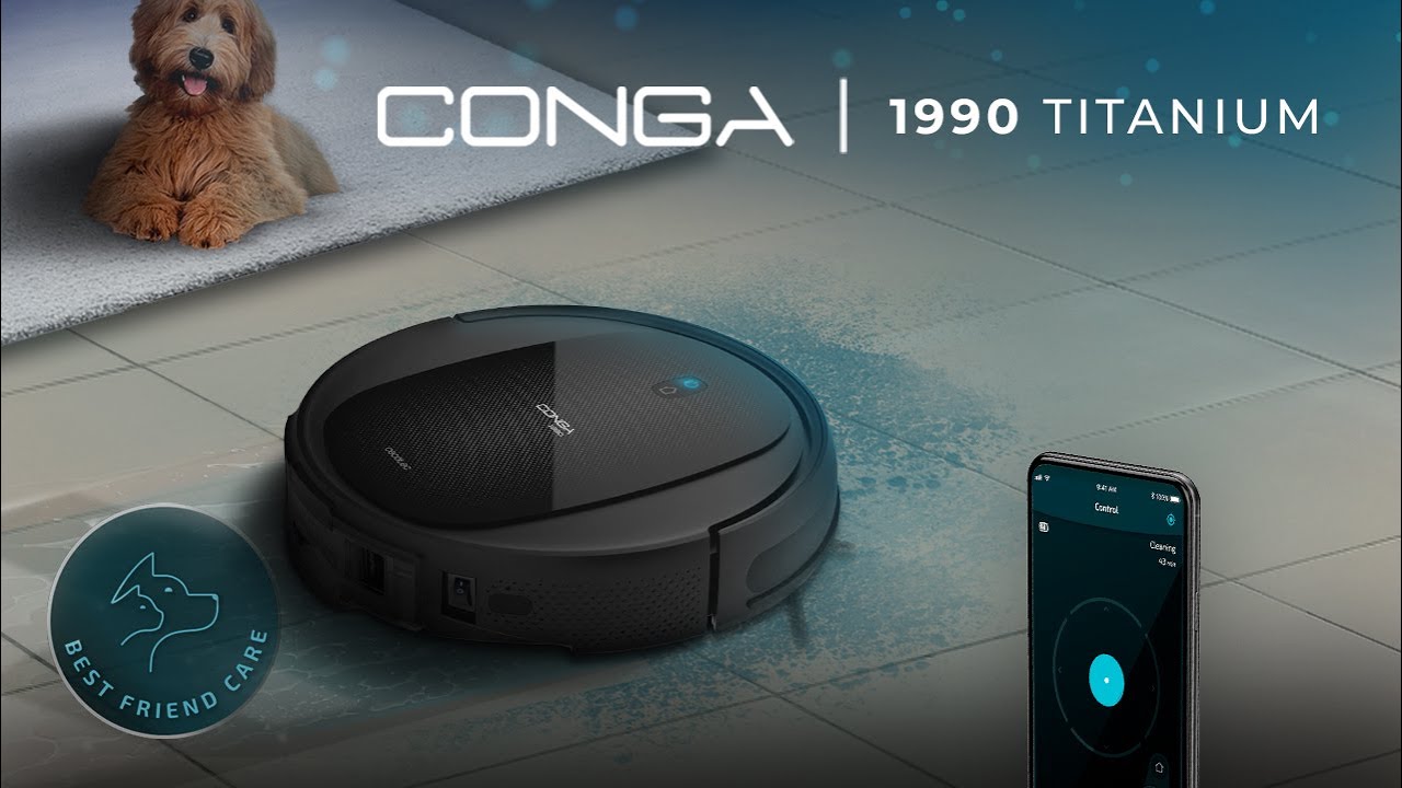 Robot aspirateur Conga 1990 Titanium