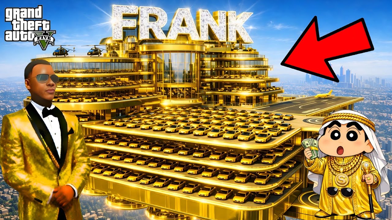 Franklin Or Shinchan Touch Anything Become Diamond Gold in GTA 5