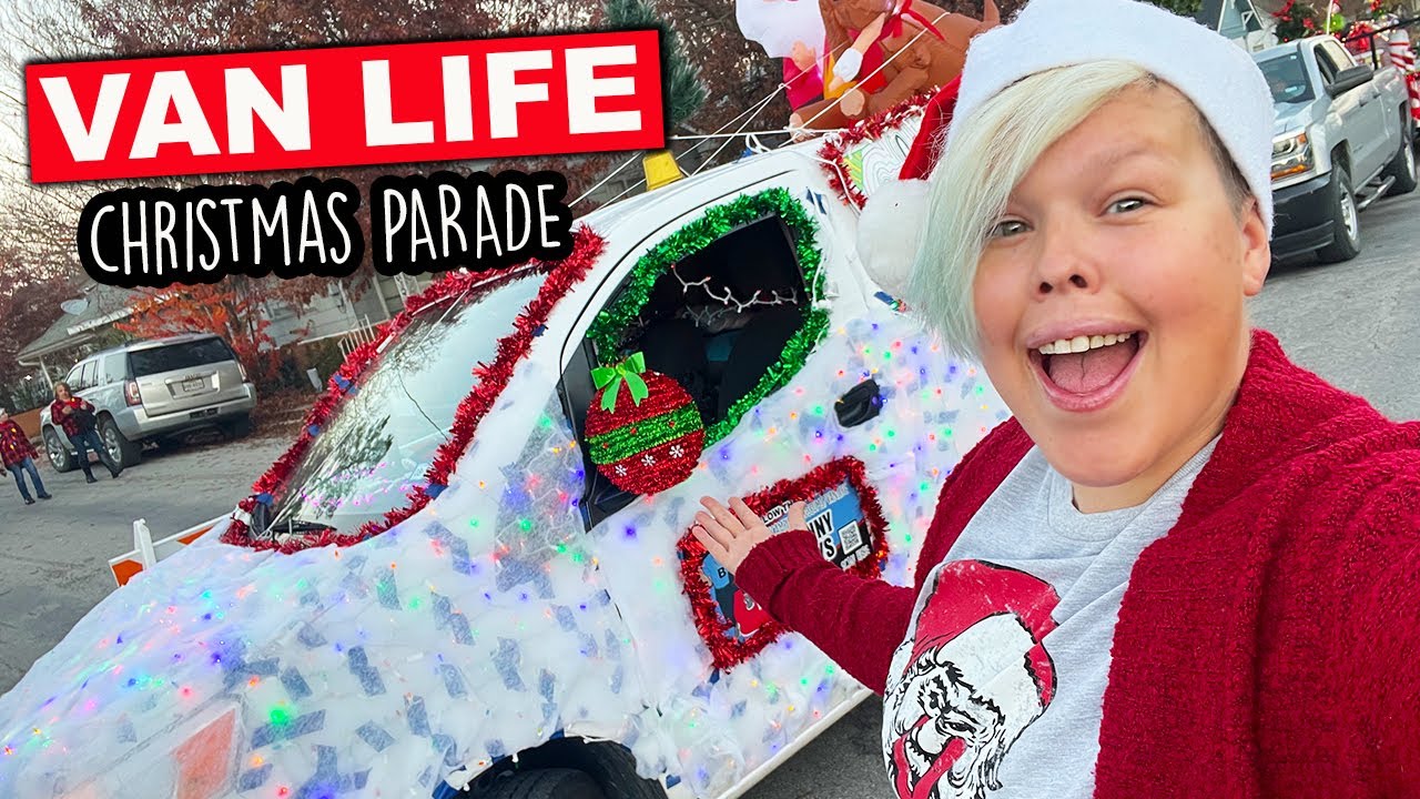 Decorating My Van For A Christmas Parade | A Very Merry Van Life Christmas