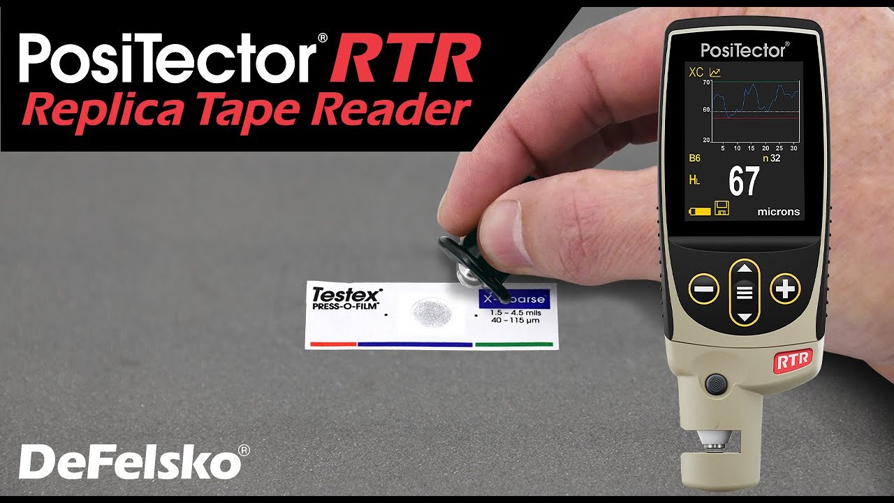 How to Measure Surface Profile using Testex Replica Tape and the PosiTector RTR