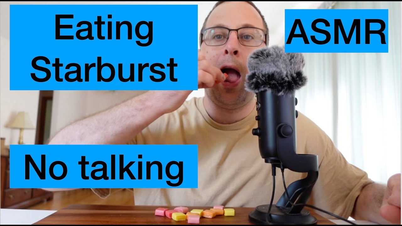 ASMR No talking, eating starburst