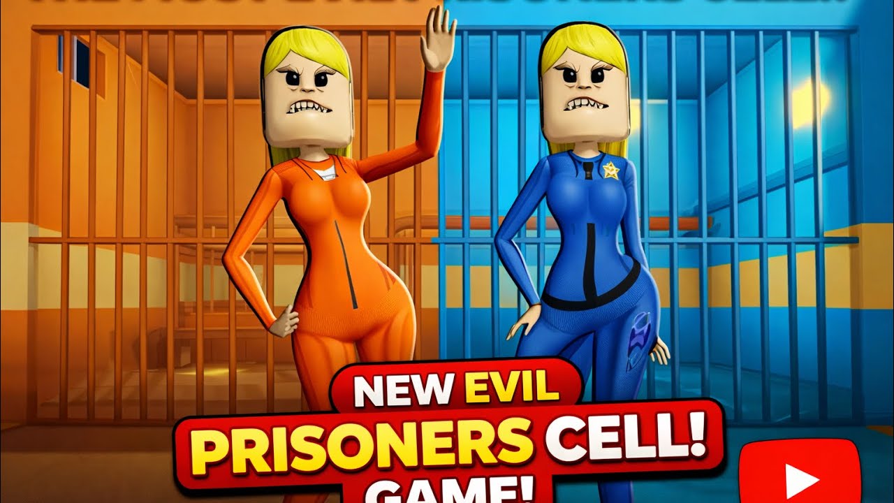 WOMAN PRISONER vs POLICE PRISON RUN! (obby) _ ROBLOX #roblox #robloxobby #games 