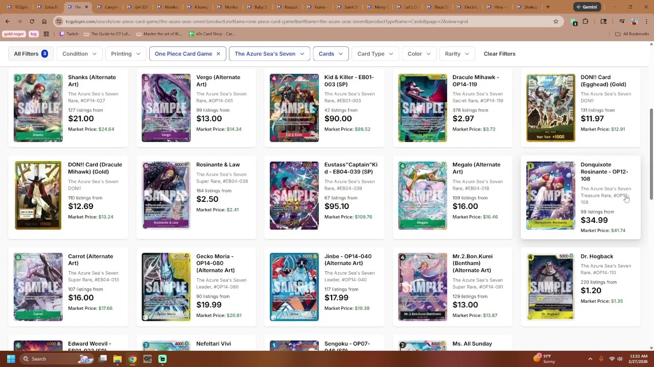 OPTCG Market Watch 2/27/2026