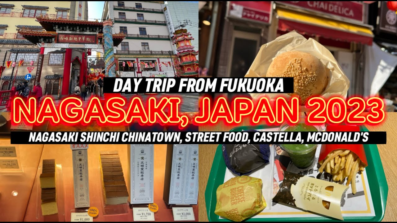Nagasaki 2023 🇯🇵❄️ Vlog | Day Trip from Fukuoka, Shinchi Chinatown, Street Food, Castella, McDo