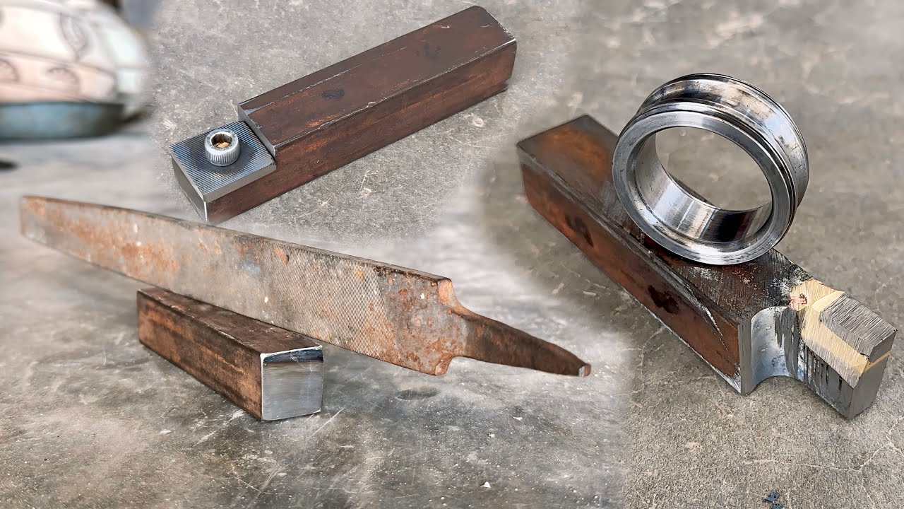 Scrap steel fail a turning tool making by lathe | Broken baring ring cutting tool making for lathe