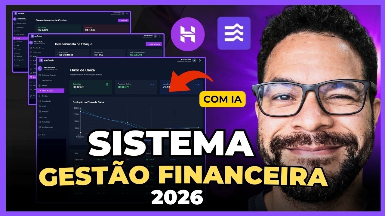 Hostinger Horizons Tutorial: Criei um SaaS Financeiro Completo (Com DRE e Estoque)