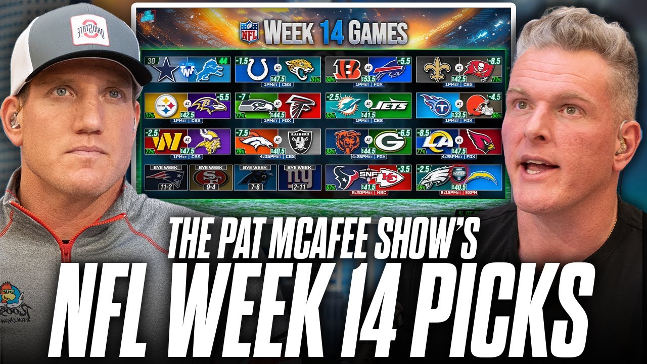 The Pat McAfee Show Picks & Predicts Every Game For NFL's Week 14 Weekend