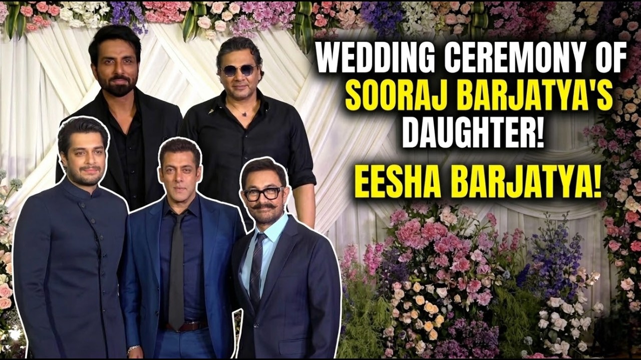 Salman Khan, Aamir Khan & Others At  Wedding Ceremony Of Sooraj Barjatya Daughter’s Eesha Barjatya